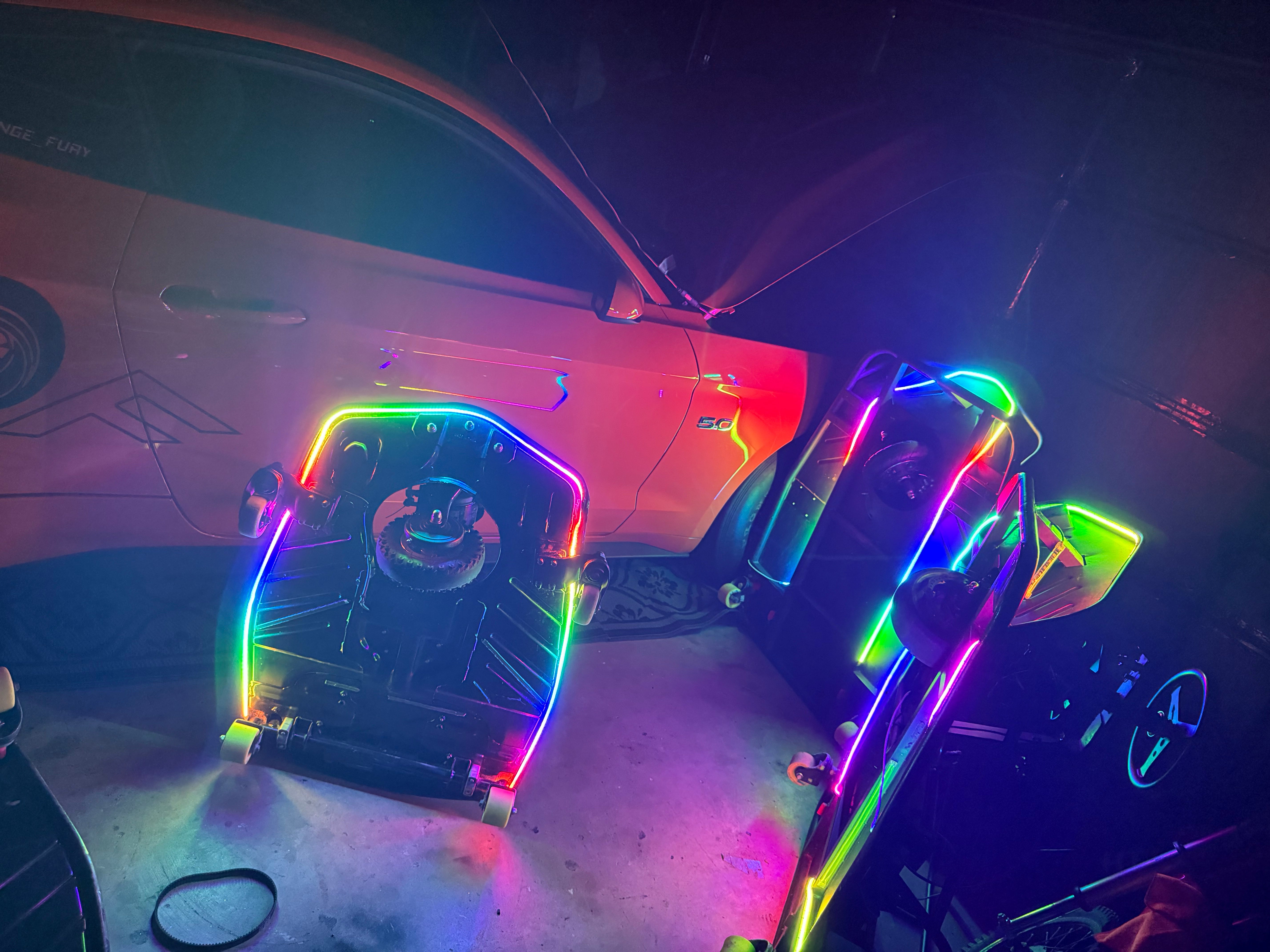 Custom LED Light Kit for Crazy Cart – Standard & XL – Head Turner