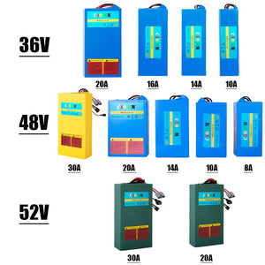 CAOMM 36V 48V 52V Lithium Battery's with Charger