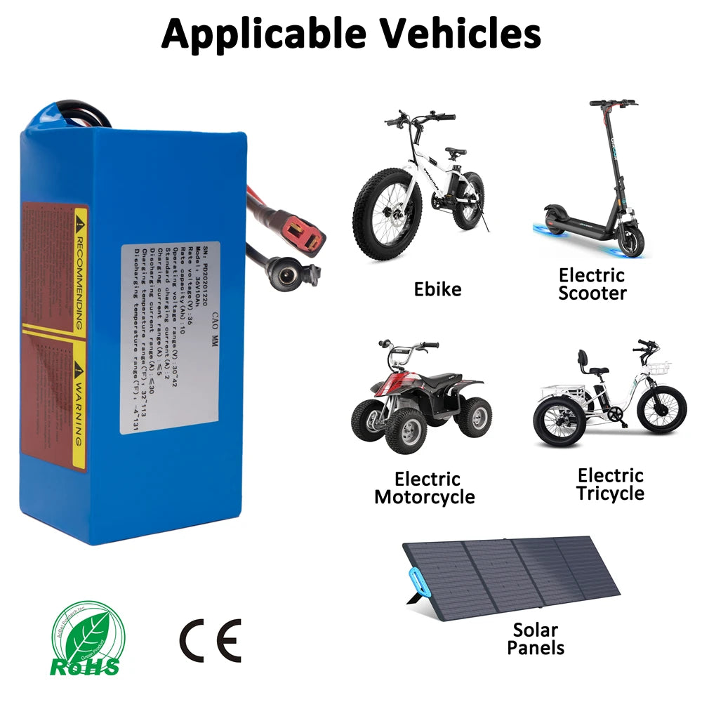 CAOMM 48V Battery - 8ah-30ah