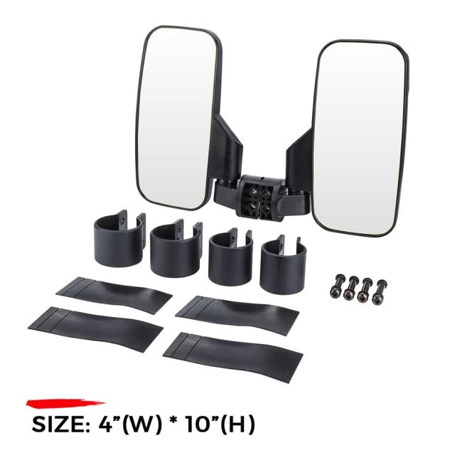 Universal Side View Mirrors w/Clamps for UTV's